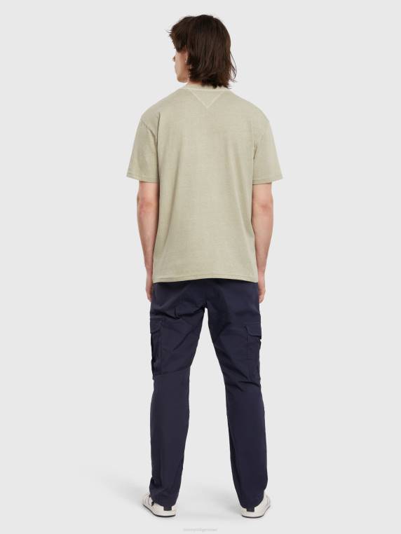 חולצה רקומה עם דגל NX20857 ערבה דהויה Tommy Hilfiger