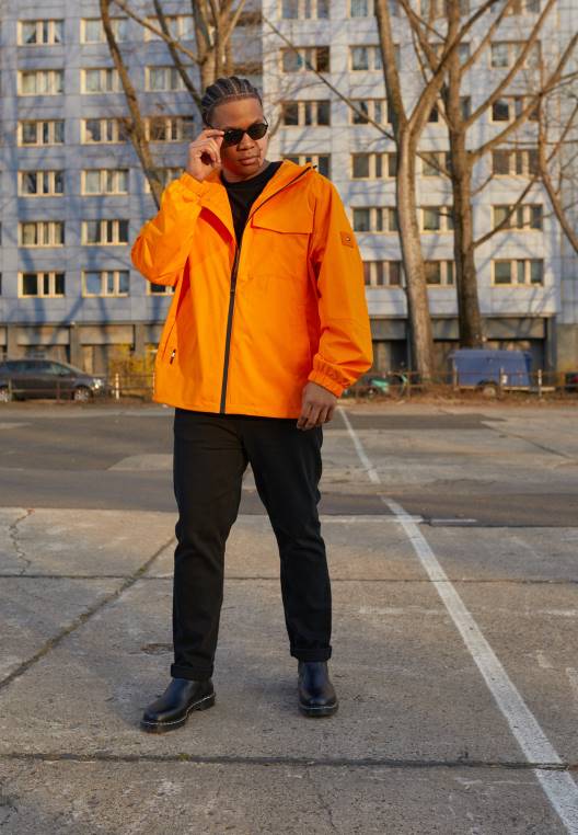 מעיל ברדס טכנולוגי עמיד למים NX208588 תפוז הוואי Tommy Hilfiger