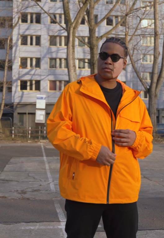 מעיל ברדס טכנולוגי עמיד למים NX208588 תפוז הוואי Tommy Hilfiger