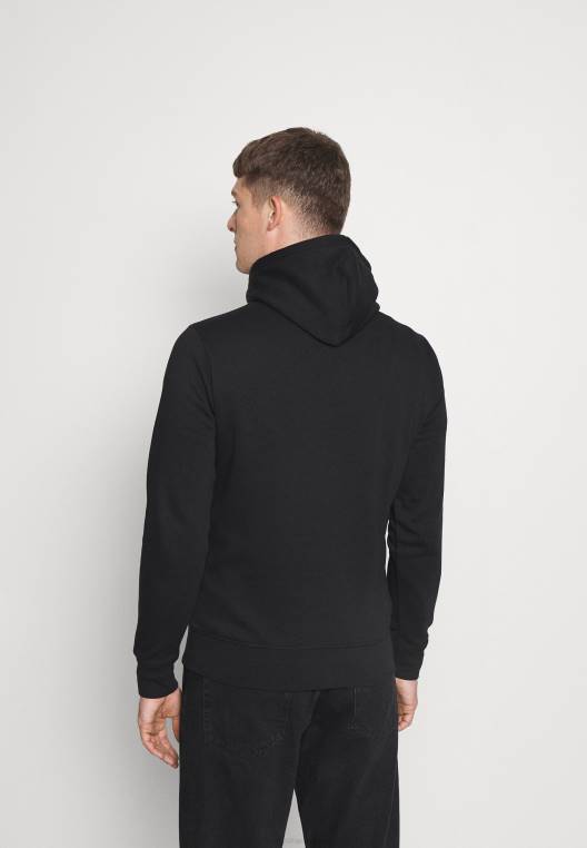 סווטשירט קפוצ'ון עם פסים גלובליים NX208592 שָׁחוֹר Tommy Hilfiger