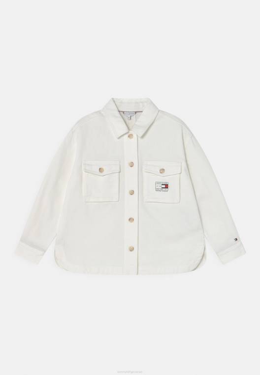 ז'קט ג'ינס של חולצת אובר NX208598 אקרו Tommy Hilfiger