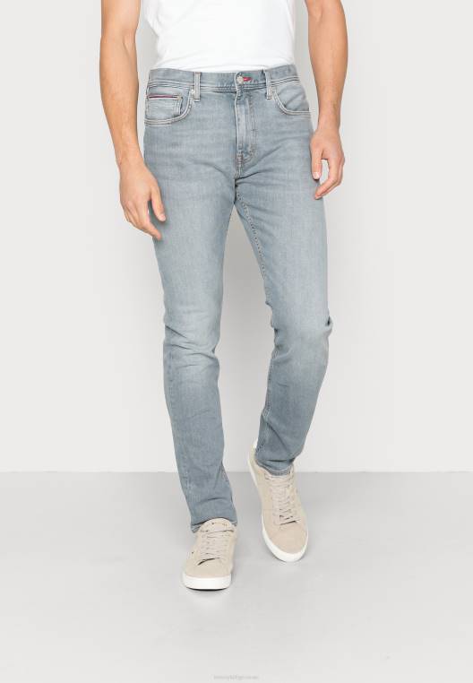 ג'ינס מחודד מסוג יוסטון בגזרה קלה NX208612 אפור אורן Tommy Hilfiger