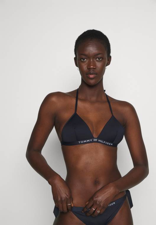 עליונית ביקיני קבועה משולש לוגו מוצק ליבה NX208634 שמיים מדבריים Tommy Hilfiger
