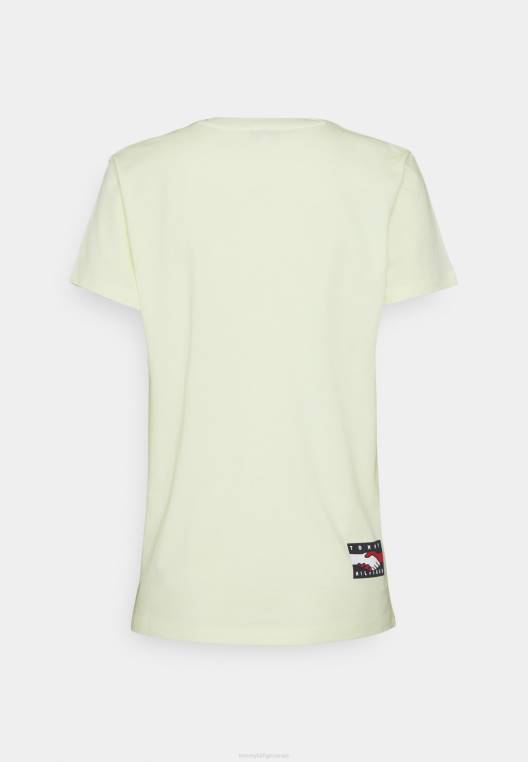 חולצת טריקו בהדפס טי כדור הארץ NX208639 לימון חלבי Tommy Hilfiger