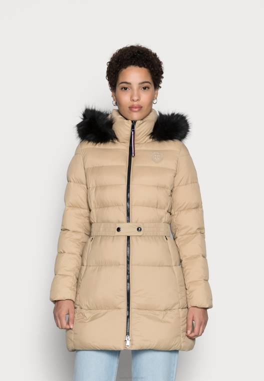 מעיל חורף מרופד סורונה NX208646 בז' Tommy Hilfiger