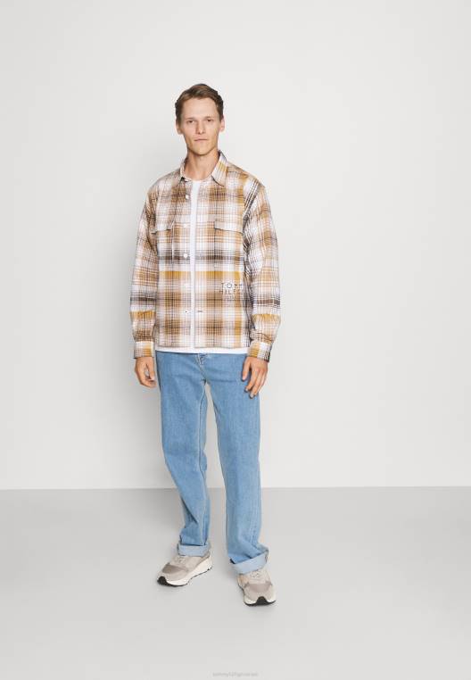 חולצת אובר חולצה עם צללים NX208662 כפרי חאקי/מולטי Tommy Hilfiger