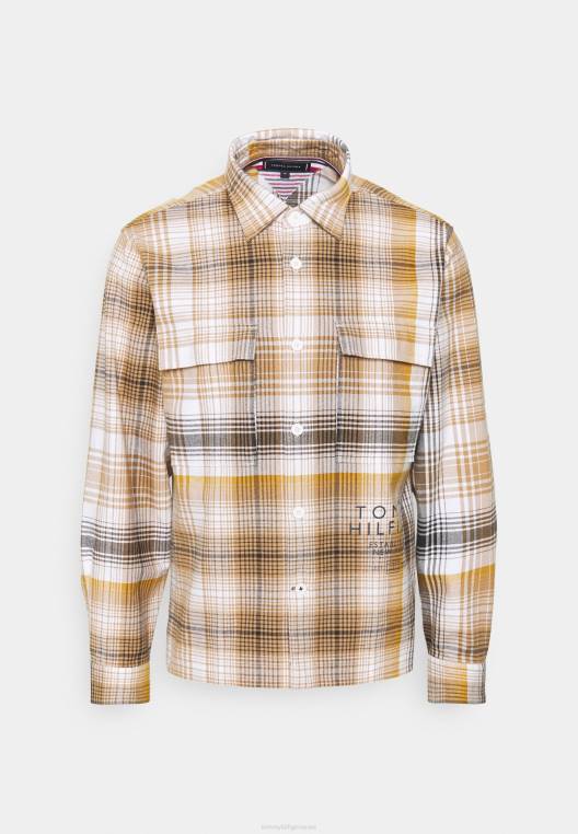 חולצת אובר חולצה עם צללים NX208662 כפרי חאקי/מולטי Tommy Hilfiger