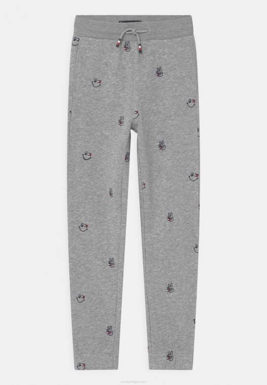 מכנס מיני רקמה מינית NX208671 אברש אפור בהיר Tommy Hilfiger