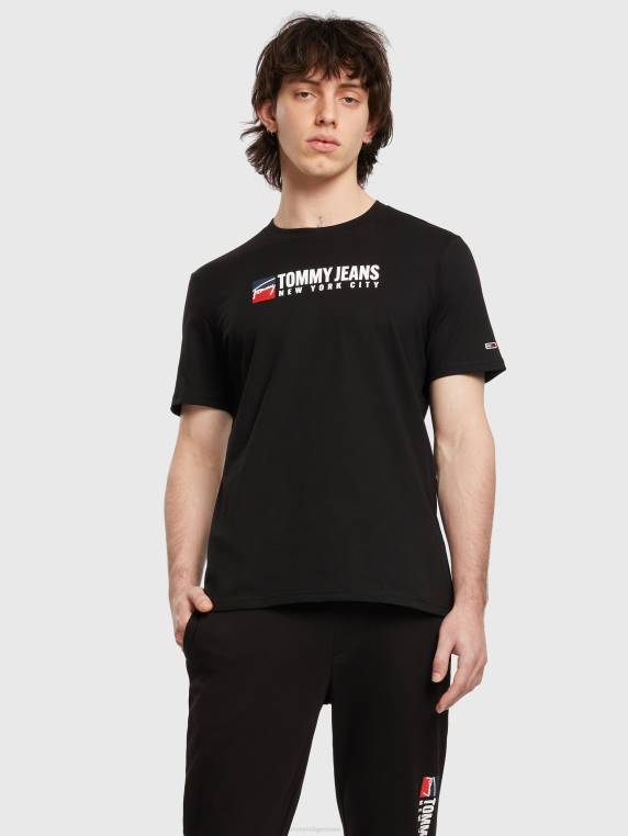 חולצת אתלטיקה כניסה NX20867 שָׁחוֹר Tommy Hilfiger