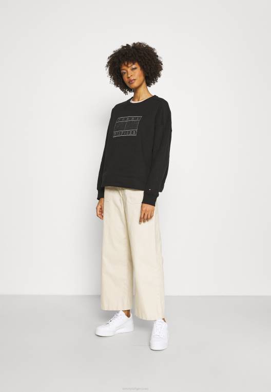 סווטשירט NX208682 שָׁחוֹר Tommy Hilfiger