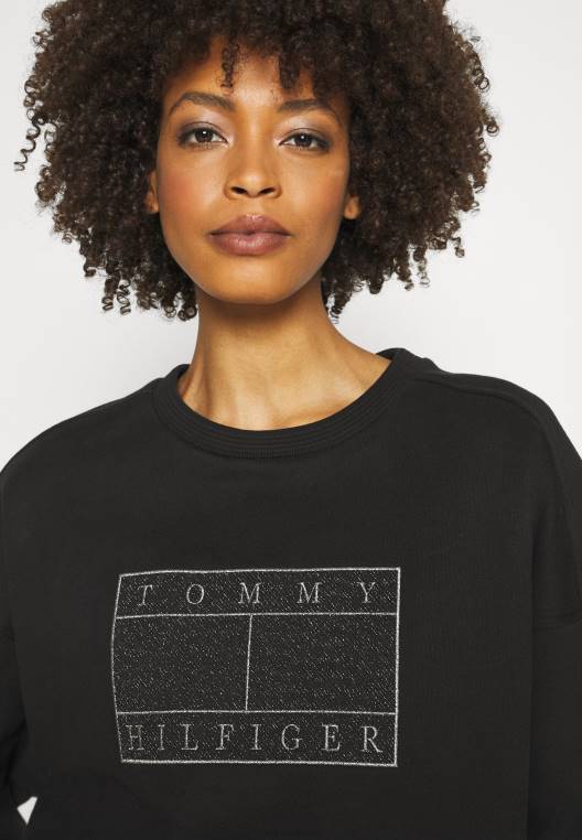 סווטשירט NX208682 שָׁחוֹר Tommy Hilfiger
