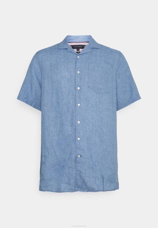 חולצת מחנה צבועה NX208692 קולרדו אינדיגו Tommy Hilfiger