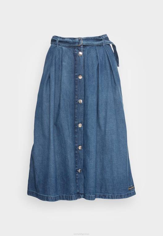 חצאית בגזרה מתאימה ומתרחבת NX208700 לנו Tommy Hilfiger