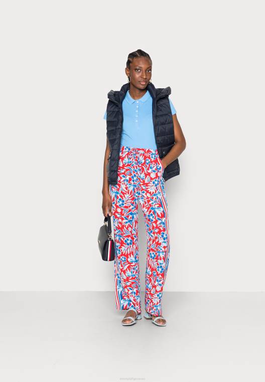 צעיף רגל רחב משיכה במכנסיים NX208701 צעיף האי אדום Tommy Hilfiger