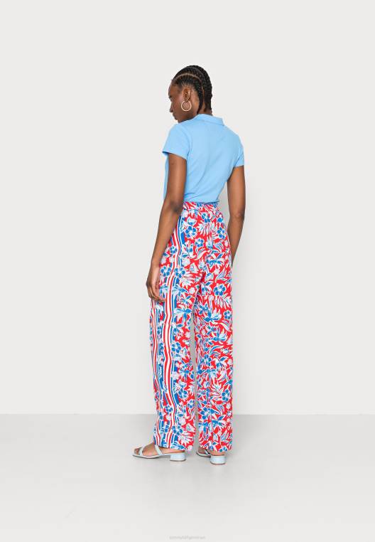 צעיף רגל רחב משיכה במכנסיים NX208701 צעיף האי אדום Tommy Hilfiger