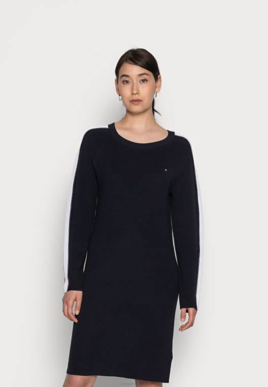 שמלת מגשר של שמלת ברך עולמית NX208718 שמיים מדבריים Tommy Hilfiger