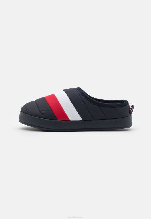 נעלי בית מרופדות NX208727 אדום לבן כחול Tommy Hilfiger