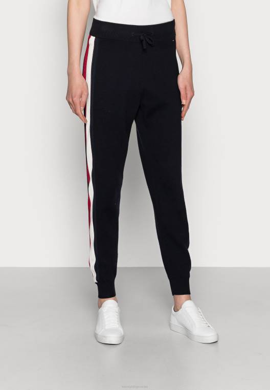 תחתונים של חליפת אימונית עם פסים גלובליים NX208752 כְּחוֹל Tommy Hilfiger