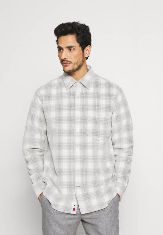 ז'קט קיץ עם חולצה משובצת חלבית NX208759 בהט/ברזל אפור/שחור Tommy Hilfiger