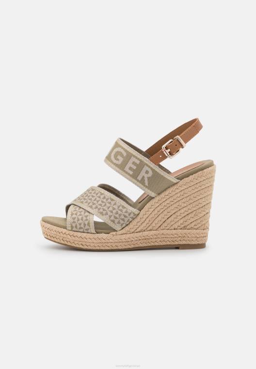 סנדלי טריז גבוה NX208778 woodridge Tommy Hilfiger