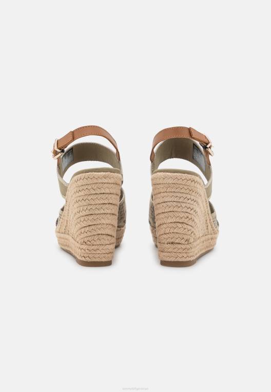 סנדלי טריז גבוה NX208778 woodridge Tommy Hilfiger