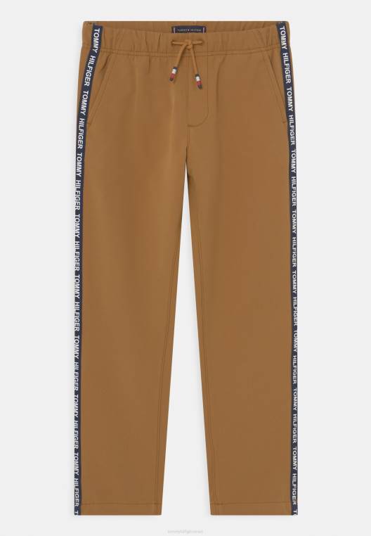 סרט משיכה מוברש על מכנסיים תחתונים של אימונית NX208789 פליז וינטג' Tommy Hilfiger