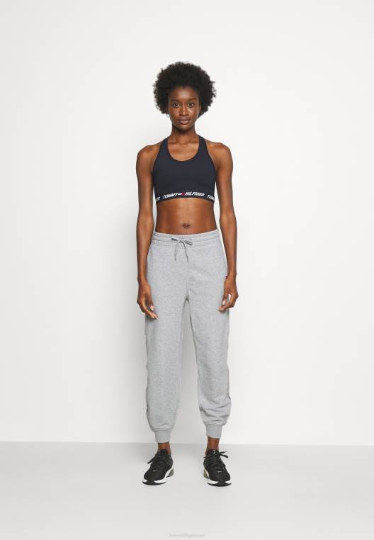 תחתונים של חליפת אימונית מכנסיים עם חפתים עם סרט נינוח NX208810 אברש אפור בהיר Tommy Hilfiger