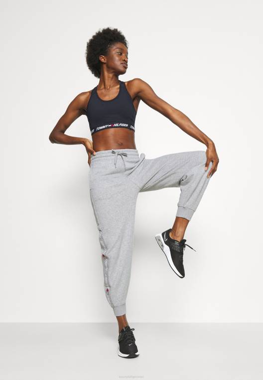 תחתונים של חליפת אימונית מכנסיים עם חפתים עם סרט נינוח NX208810 אברש אפור בהיר Tommy Hilfiger
