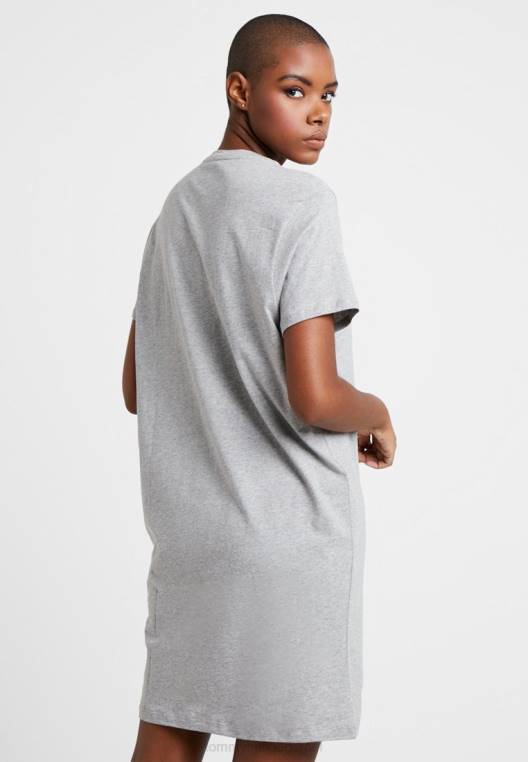 שמלת כותונת לילה עם חצי שרוול NX208849 אברש אפור Tommy Hilfiger