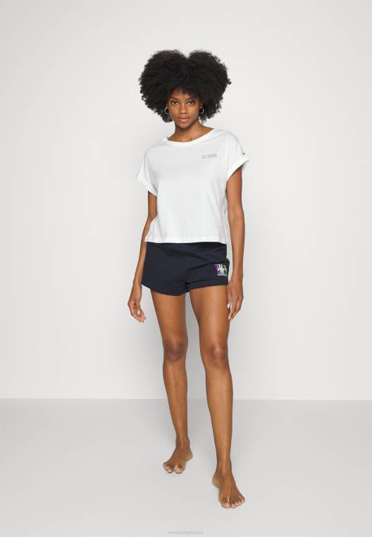חולצת פיג'מה טי NX208853 לבן Tommy Hilfiger