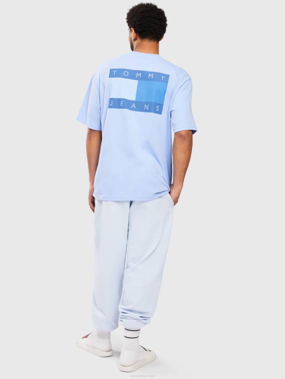 חולצת טריקו אחורית לוגו גווני NX20885 כחול בינוני Tommy Hilfiger