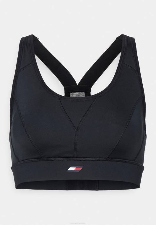 חזיית ספורט חיונית בעוצמה גבוהה עם תמיכה בינונית NX208888 שָׁחוֹר Tommy Hilfiger