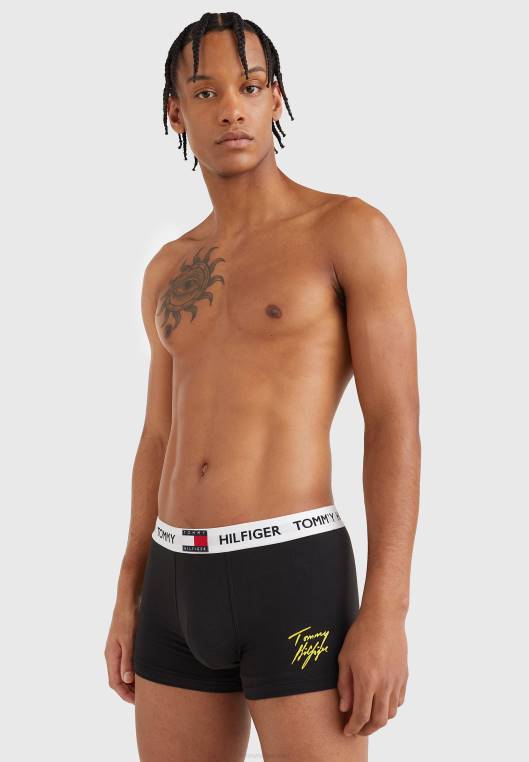 מכנסיים בהדפס תא מטען NX208910 שָׁחוֹר Tommy Hilfiger