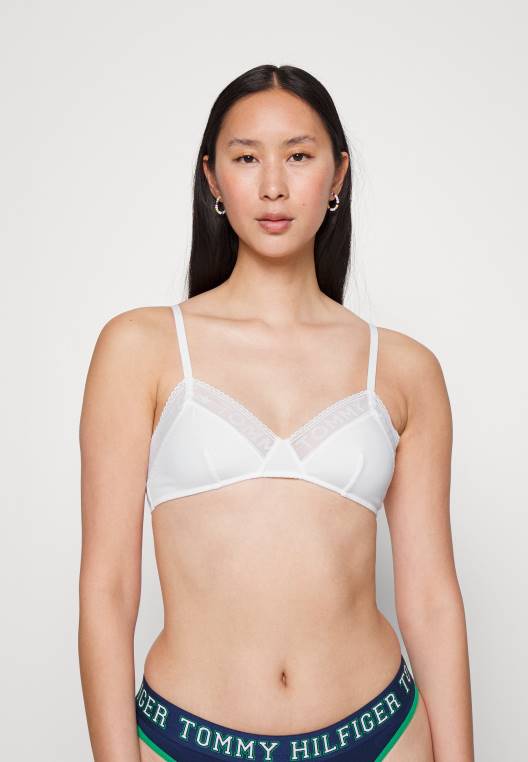 חזיית משולש לא מרופדת NX208920 לבן Tommy Hilfiger