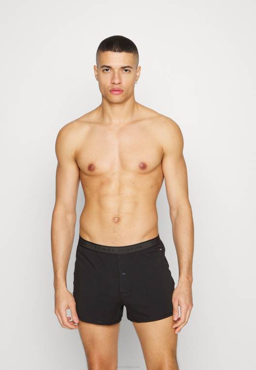 מכנסי סיסל NX208939 שָׁחוֹר Tommy Hilfiger