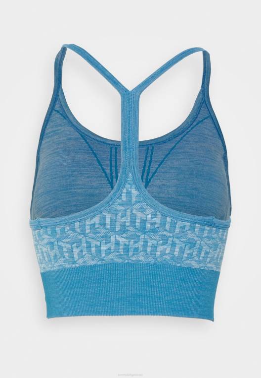 חזיית ספורט ללא תפרים בעוצמת אור NX208943 אינדיגו מאובק Tommy Hilfiger