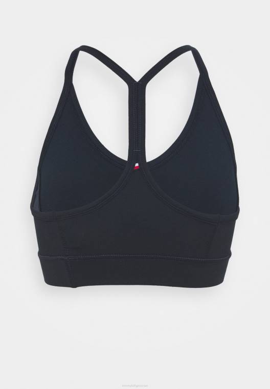 חזיית רייסר בעוצמה קלה חזיית ספורט תומכת קלה NX208949 שמיים מדבריים Tommy Hilfiger