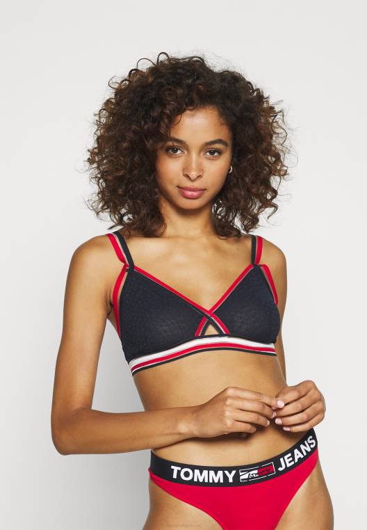 חזיית משולש ברלט פס שקוף NX208955 שמיים מדבריים Tommy Hilfiger