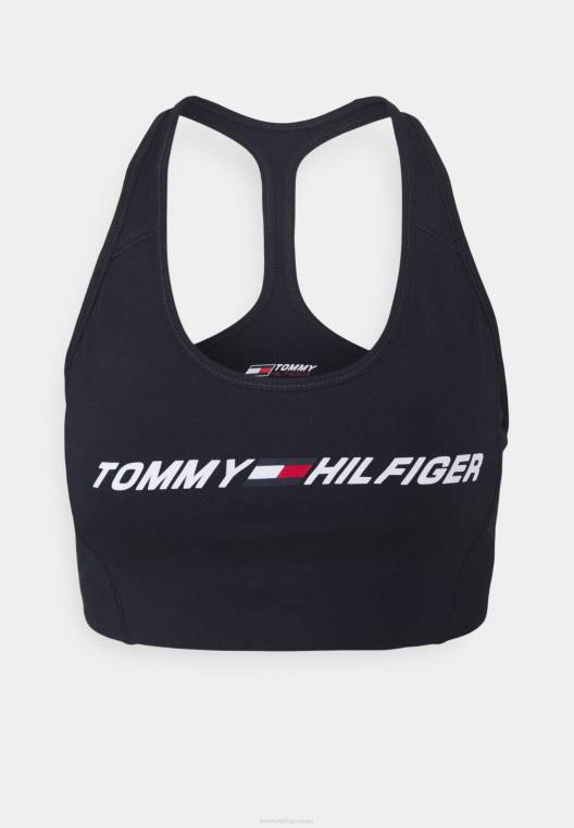 חזיית ספורט גרפית בעוצמת קלה NX208958 כְּחוֹל Tommy Hilfiger
