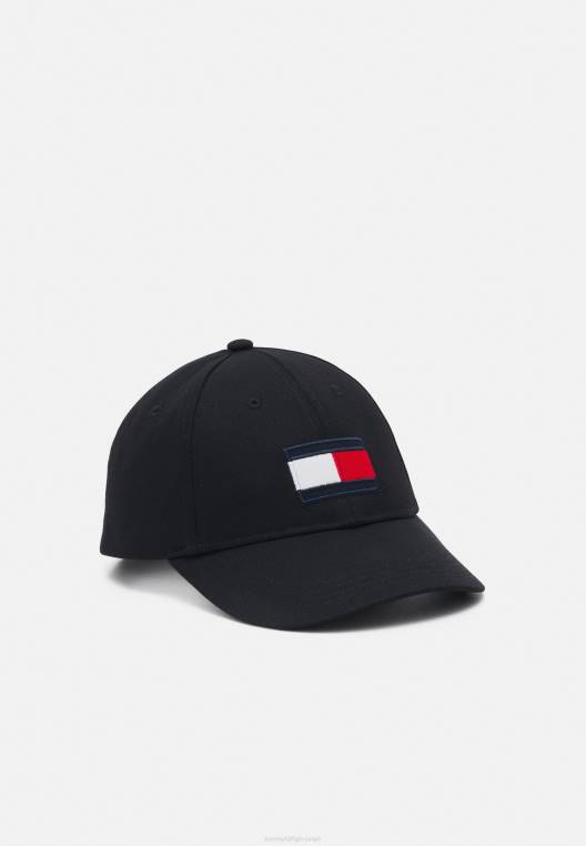 כובע לשני המינים בדגל גדול NX208963 שָׁחוֹר Tommy Hilfiger