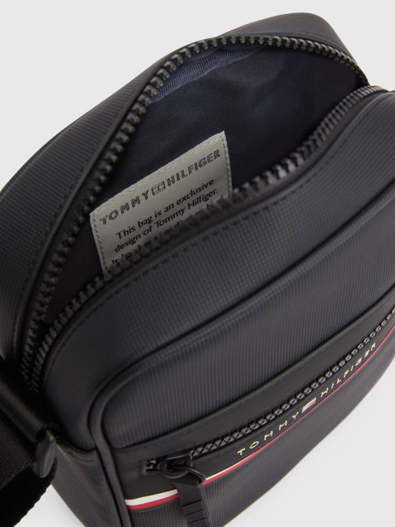 תיק עיתונאי קטן לוגו מתכת NX20897 שָׁחוֹר Tommy Hilfiger