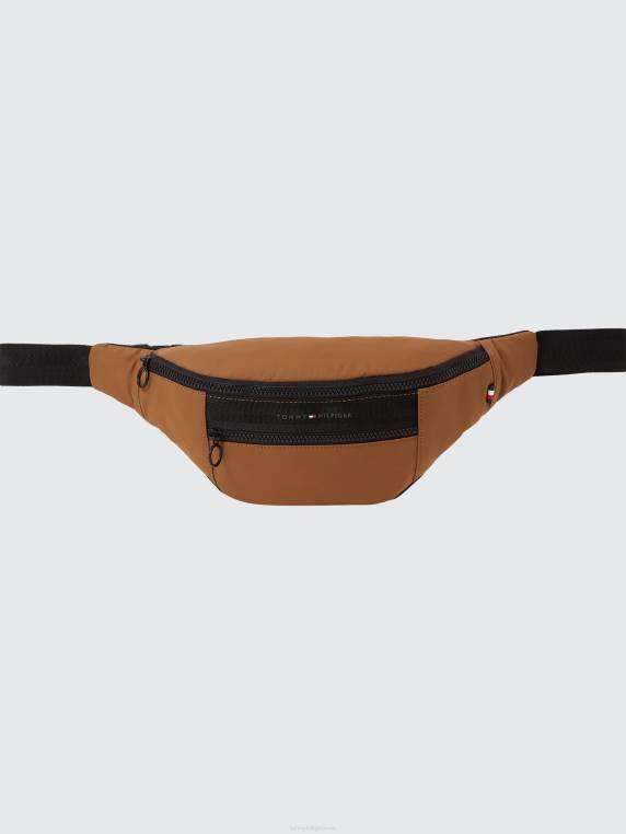 תיק קרוסבודי עם רוכסן NX20901 חאקי מדברי Tommy Hilfiger