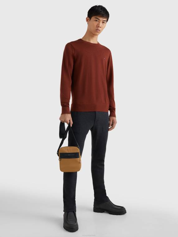 תיק מיני כתב NX20902 חאקי מדברי Tommy Hilfiger