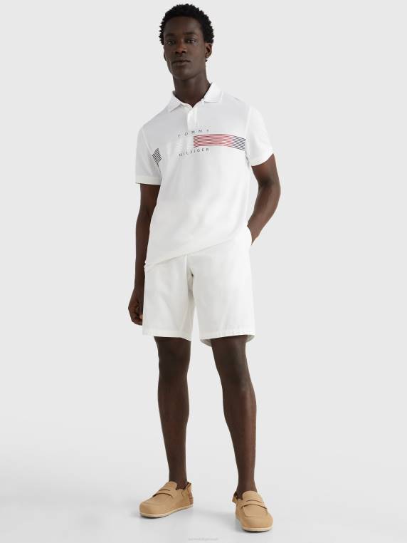 לוגו פולו NX20951 לבן Tommy Hilfiger