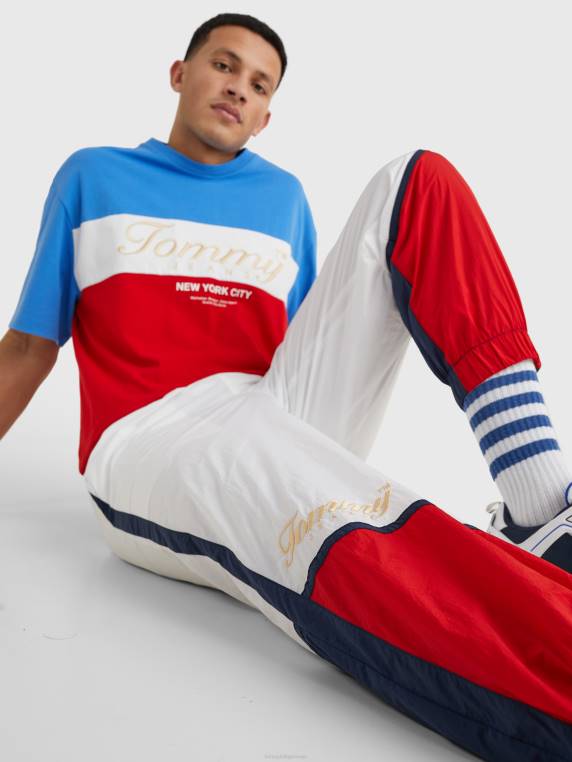 נעלי ריצה חסומות צבע NX20975 לבן/רב Tommy Hilfiger