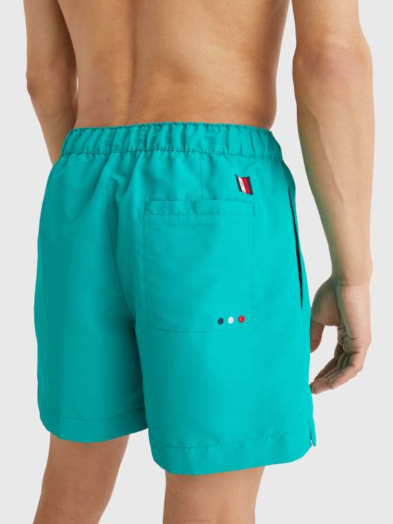 מכנסי ים קצרים בהתאמה רגילה NX20982 ירוק מאווי Tommy Hilfiger