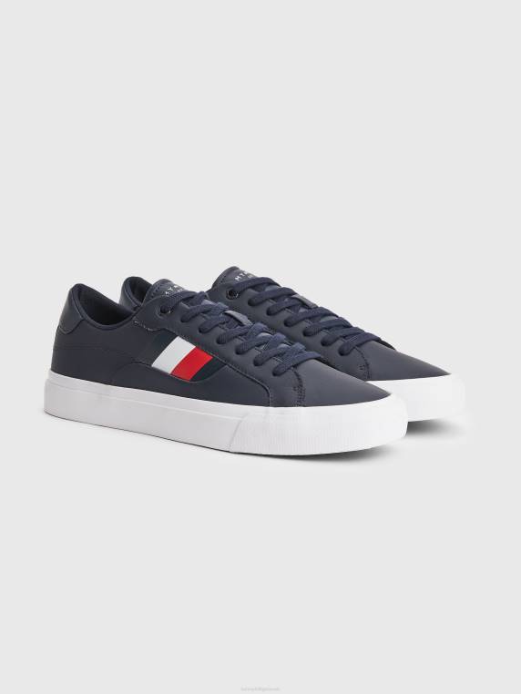 נעלי ספורט מעור חתימה NX20991 שמיים מדבריים Tommy Hilfiger