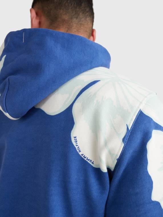 קפוצ'ון בהדפס פרחים NX20996 אינדיגו דמדומים Tommy Hilfiger