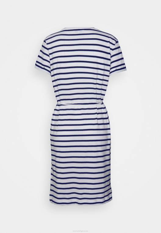 מגניב Shift שמלת ג'רסי שמלה קצרה NX207797 שמי מדבר ברטון/לבן Tommy Hilfiger