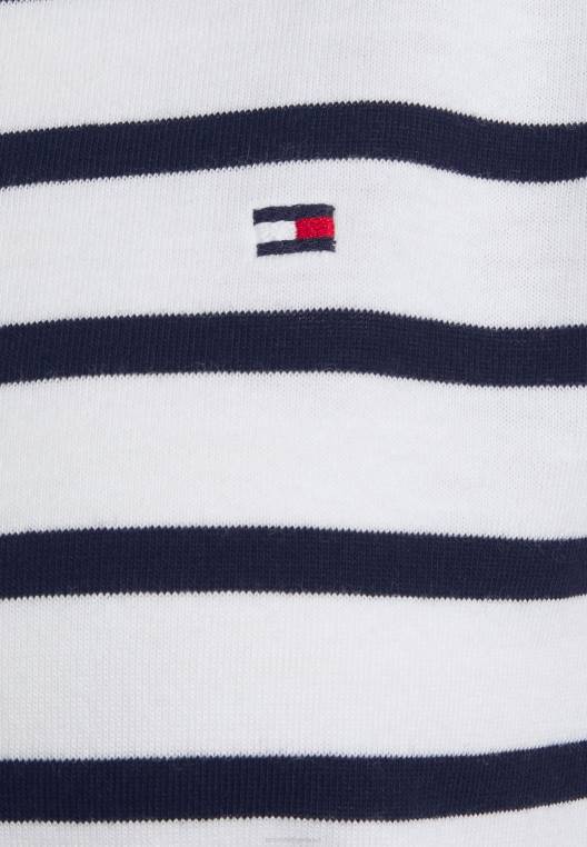 מגניב Shift שמלת ג'רסי שמלה קצרה NX207797 שמי מדבר ברטון/לבן Tommy Hilfiger